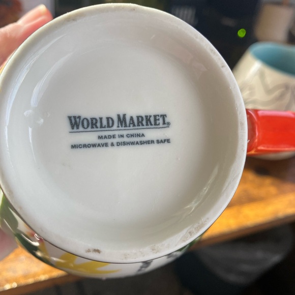 Cost Plus World Market Zebra Print Mug with Red Handle - Picture 7 of 7